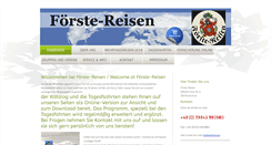 Desktop Screenshot of foerste-reisen.de